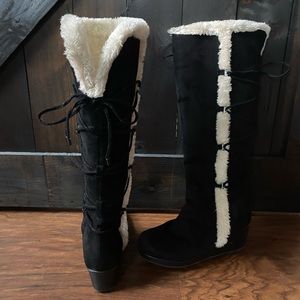 Michael Kors little girls knee high boots size 3